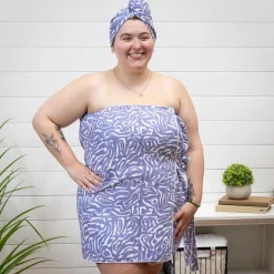 Plow & Hearth Bath Accessories>Lavender Flow Quick Dry Body Wrap