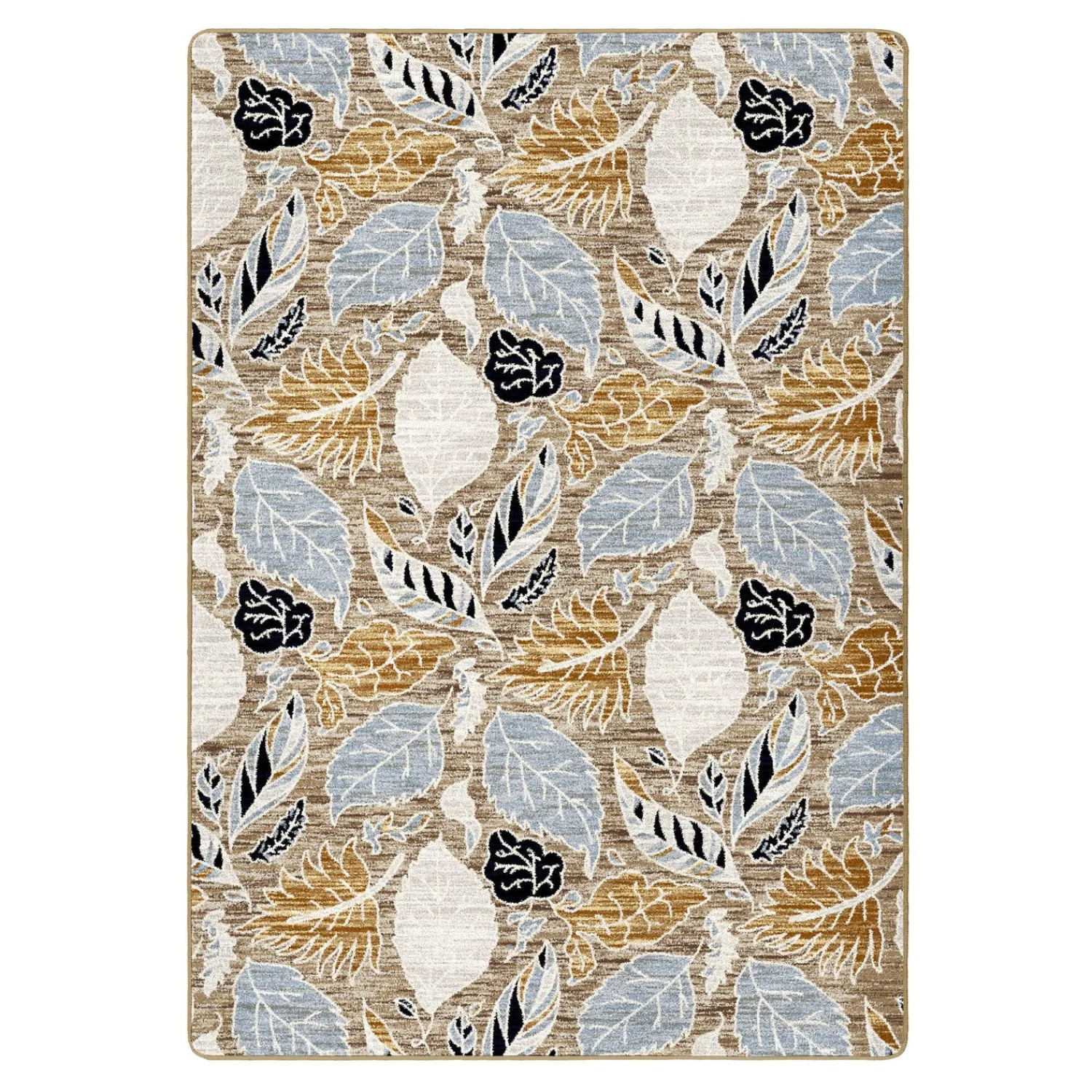 Plow & Hearth Area Rugs>Leaves EnduraStran Area Rug, 3' x 4' Suede
