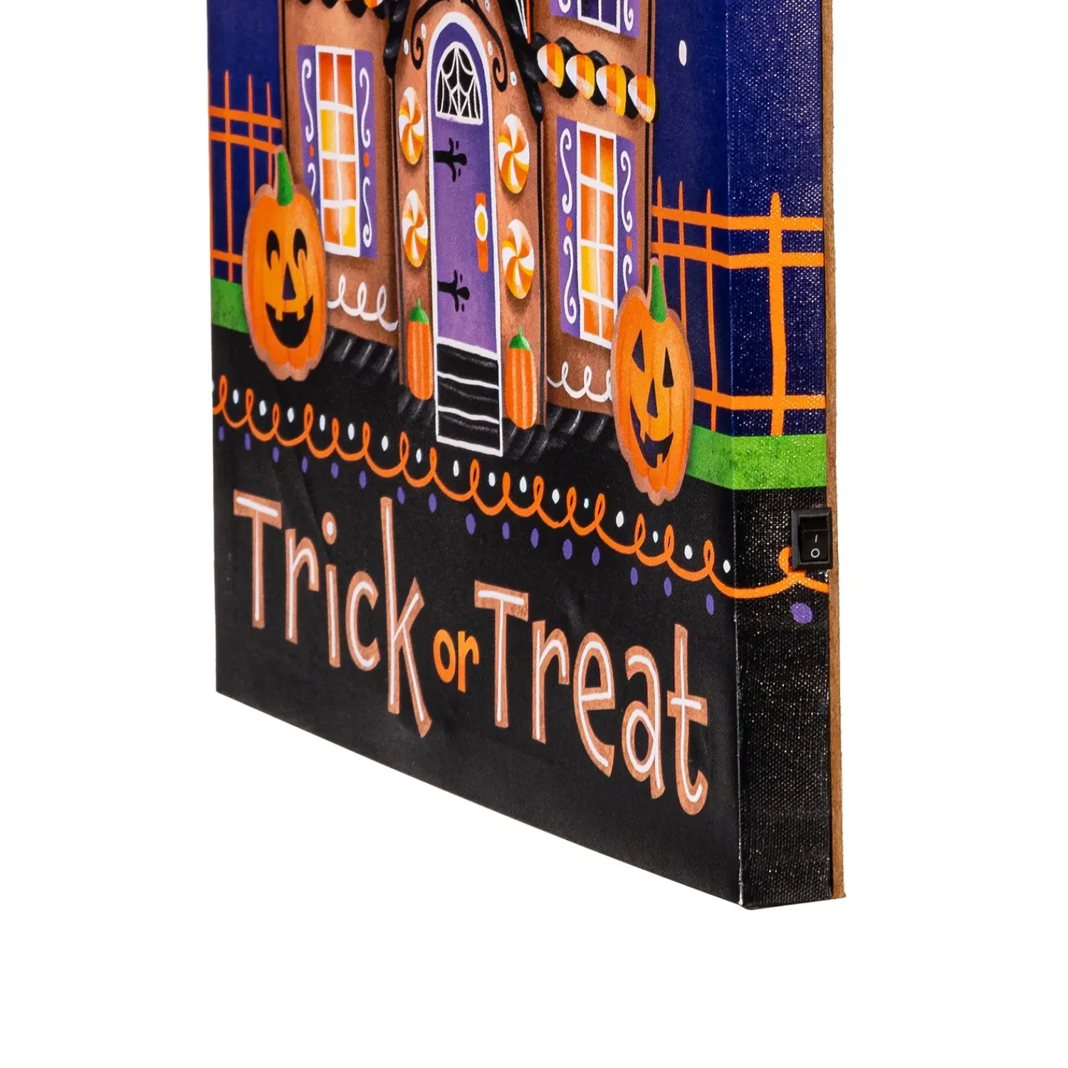 Plow & Hearth Wall Art>LED Canvas, Trick or Treat, 16" L x 20" H