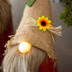 Plow & Hearth Decorative Accents>LED Plush Gnomes, Set of 2