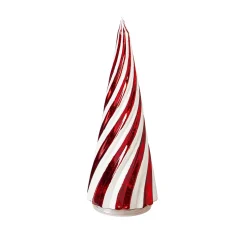 Plow & Hearth Decorative Accents>Lighted Candy Cane Striped Trees, Set of 2