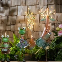 Plow & Hearth Garden Statues|Solar Accents>Lighted Fairy Girl with Watering Can Garden Statue