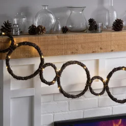 Plow & Hearth Lighted Trees & Garlands|Lighted Accents>Lighted Grapevine Holiday Garland