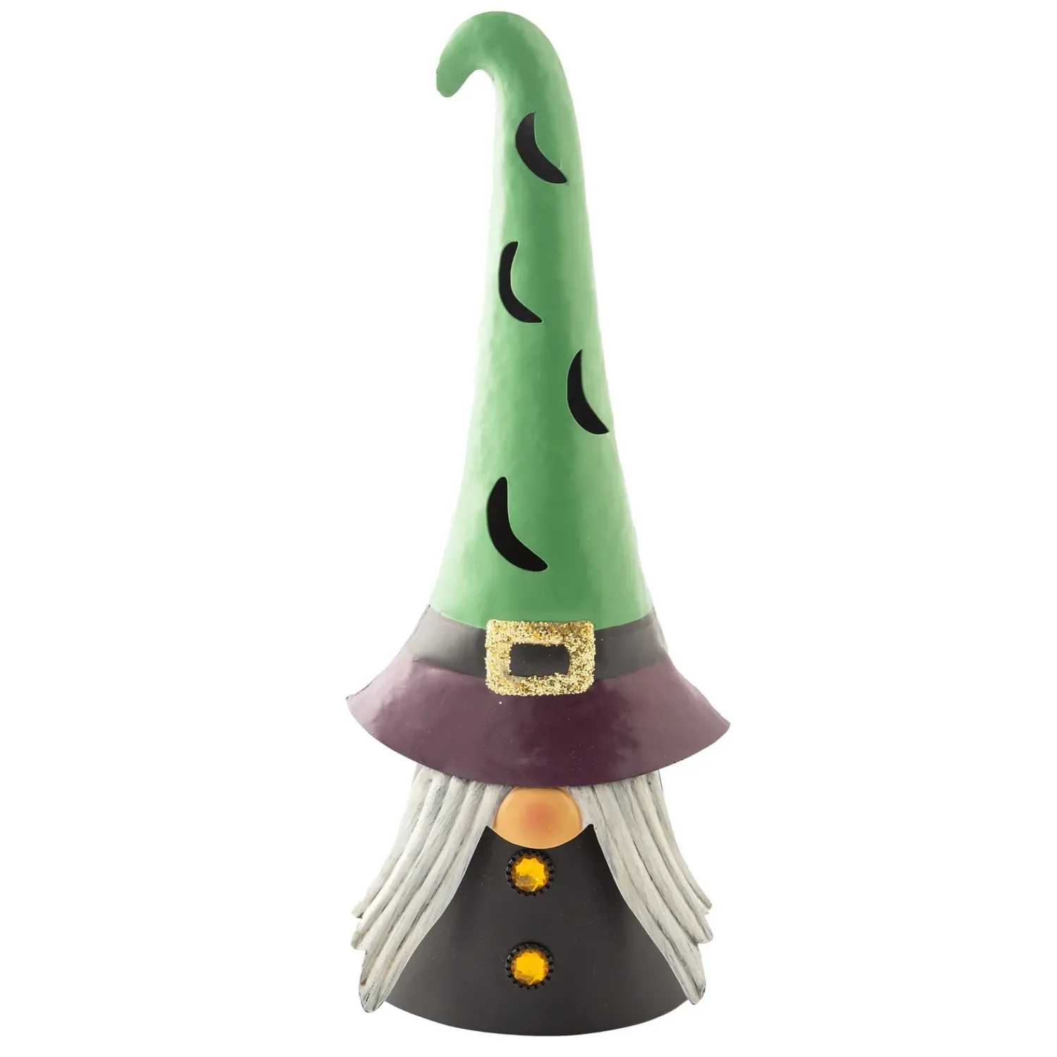Plow & Hearth Garden Statues>Lighted Halloween Witch Gnome