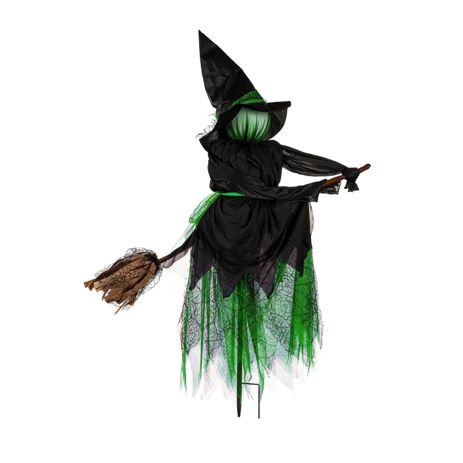 Plow & Hearth Garden Stakes>Lighted Witch Stakes with Brooms, Set of 3