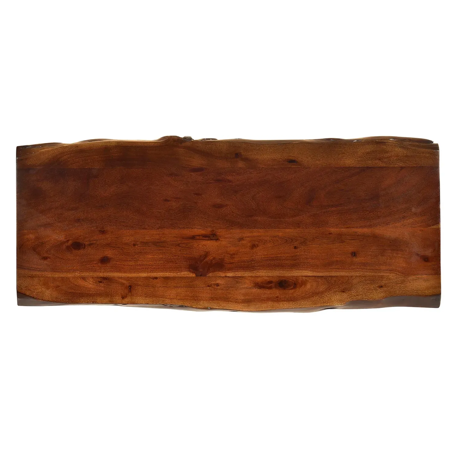 Plow & Hearth Accent Tables|Indoor Benches>Live Edge Acacia Wood Bench/Table with Hairpin Legs