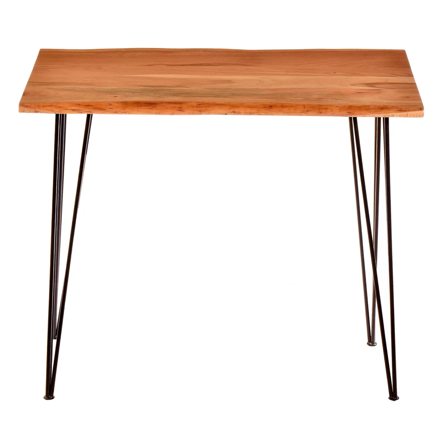 Plow & Hearth Desks & Console Tables>Live Edge Acacia Wood Console Table with Hairpin Legs