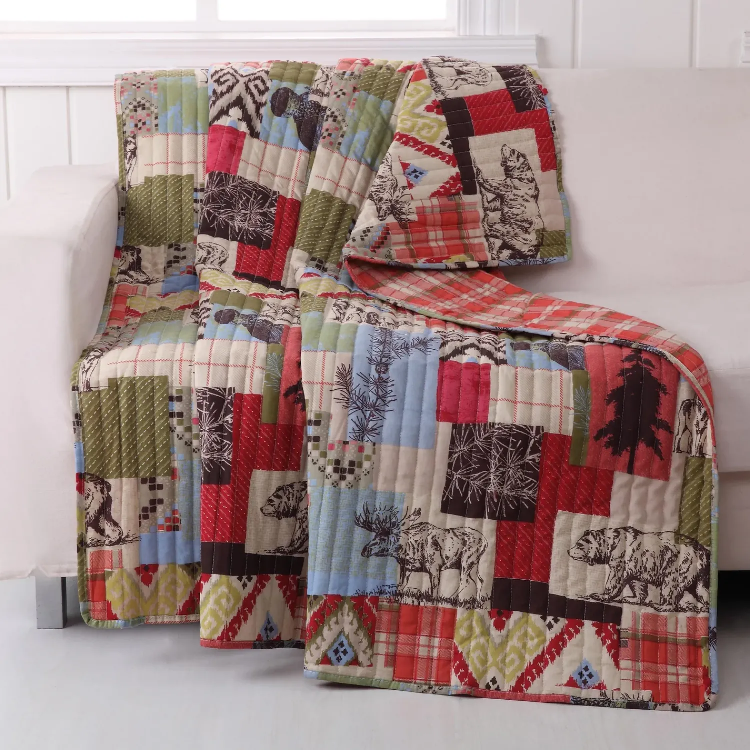 Plow & Hearth Quilts & Bedspreads|Throws & Blankets>Lodge Quilted Throw