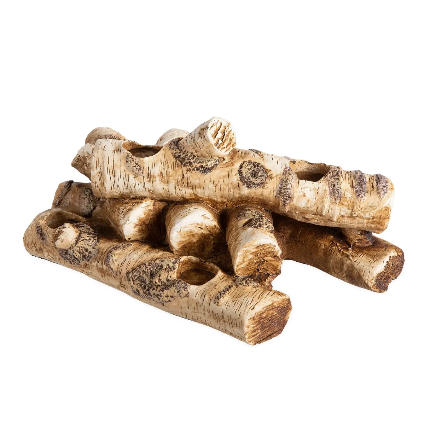 Plow & Hearth Fireplace Candelabras|Candles & Lanterns>Logs Hearth Candle Holder Birch
