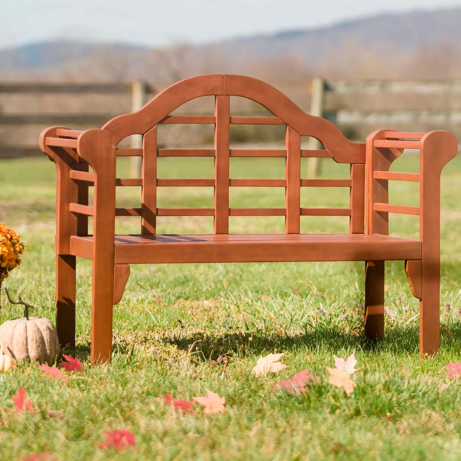 Plow & Hearth Outdoor Benches>Lutyens Wood Garden Bench