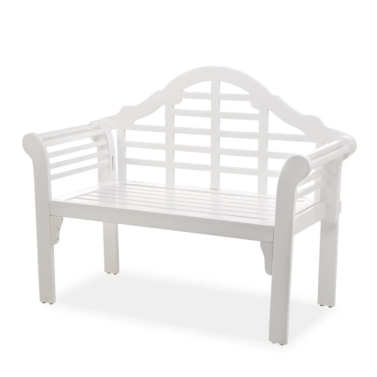 Plow & Hearth Outdoor Benches>Lutyens Wood Garden Bench White