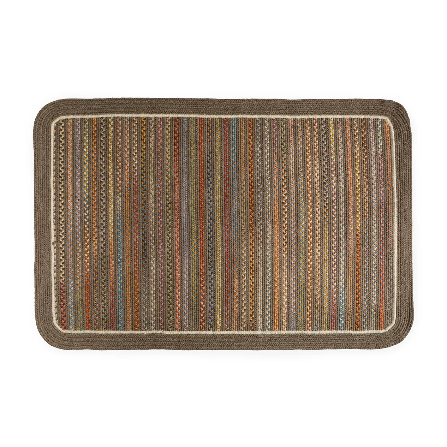 Plow & Hearth Area Rugs>Lynnhaven Wool Solid Border Braided Rug, 2' x 3'