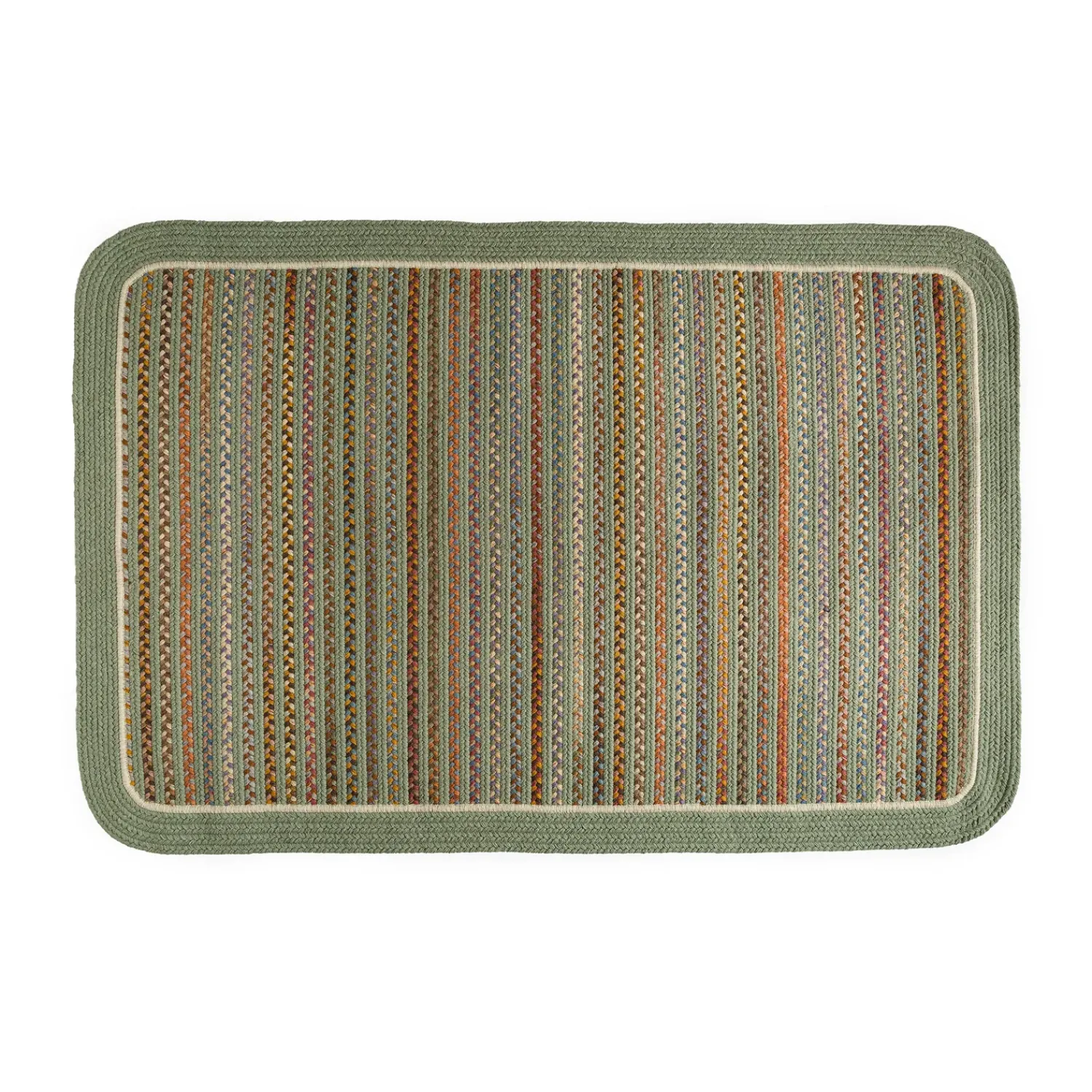 Plow & Hearth Area Rugs>Lynnhaven Wool Solid Border Braided Rug, 4' x 6'