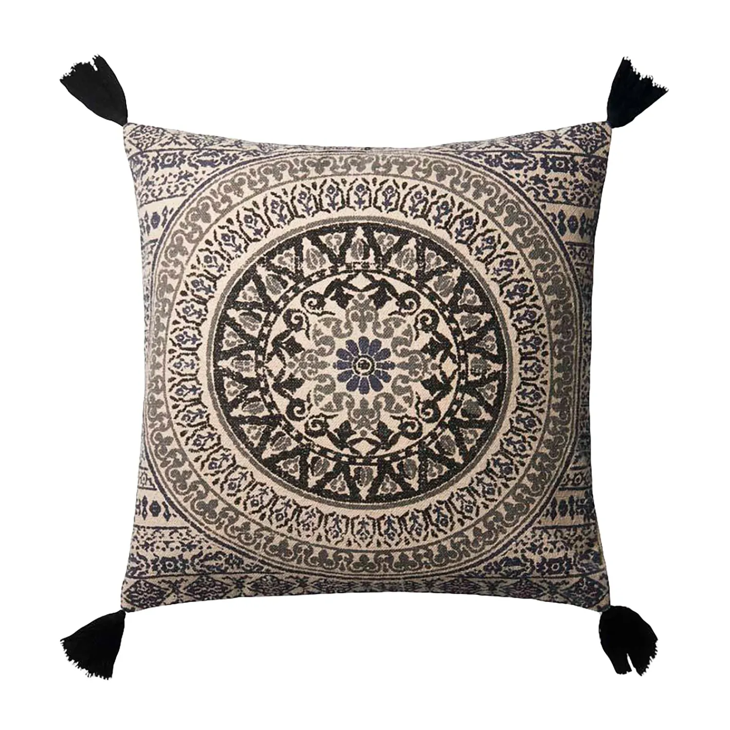 Plow & Hearth Decorative Pillows>Mandala Throw Pillow 22" Square