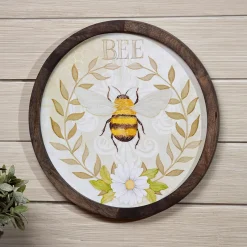 Plow & Hearth Wall Art>Mango Wood Bumblebee Wall Art