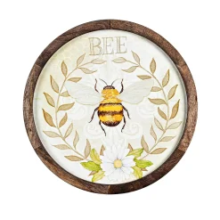 Plow & Hearth Wall Art>Mango Wood Bumblebee Wall Art
