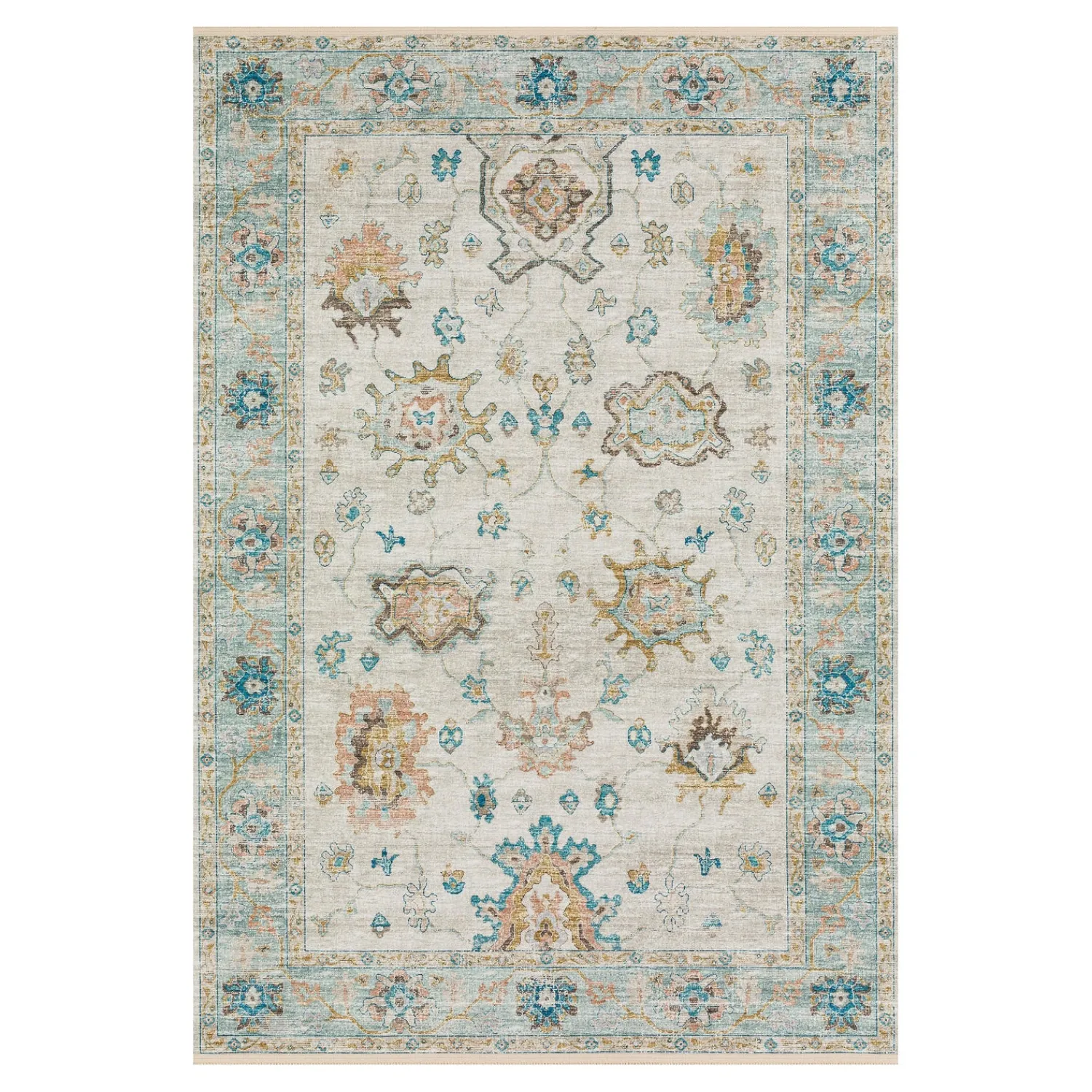 Plow & Hearth Area Rugs>Marietta Border Rug, 3' x 5'