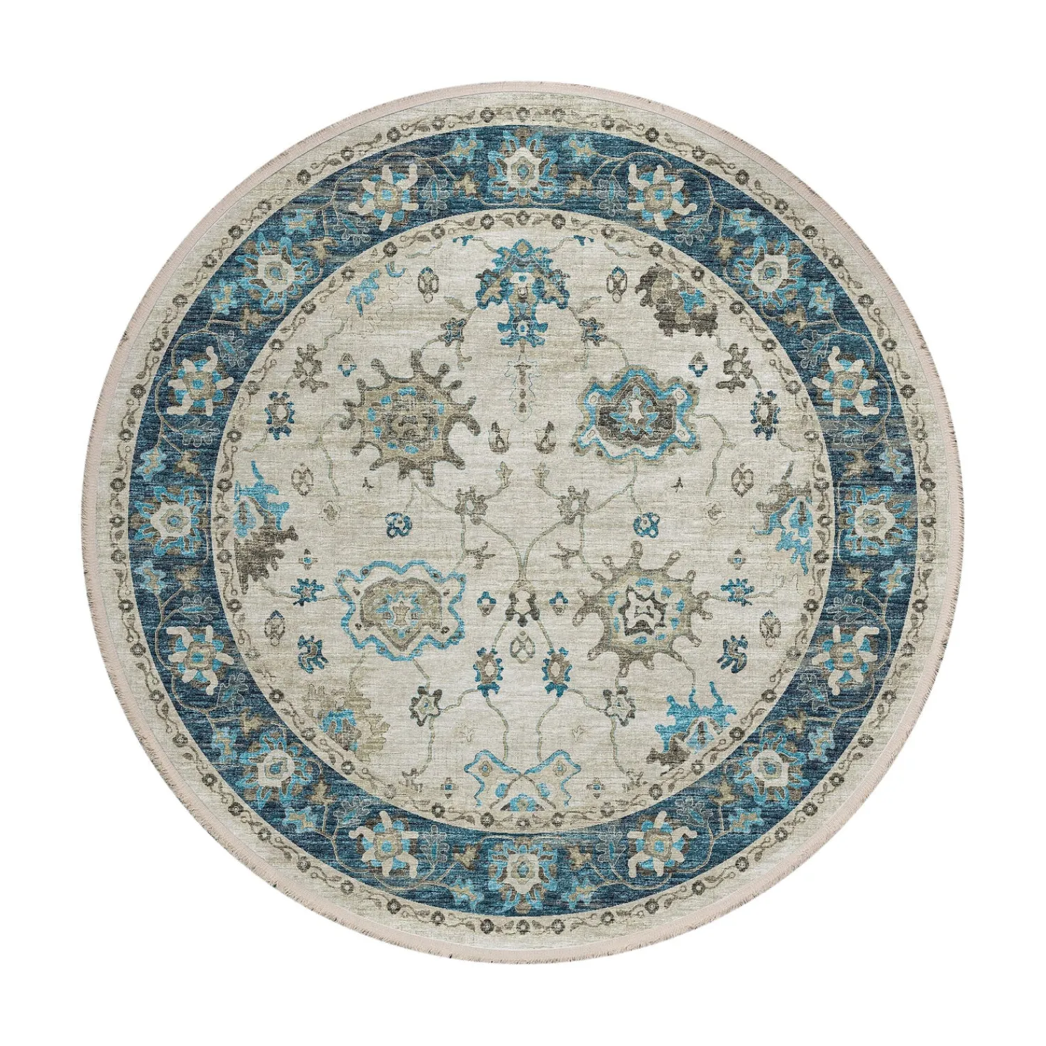Plow & Hearth Area Rugs>Marietta Border Rug, 3' x 5'