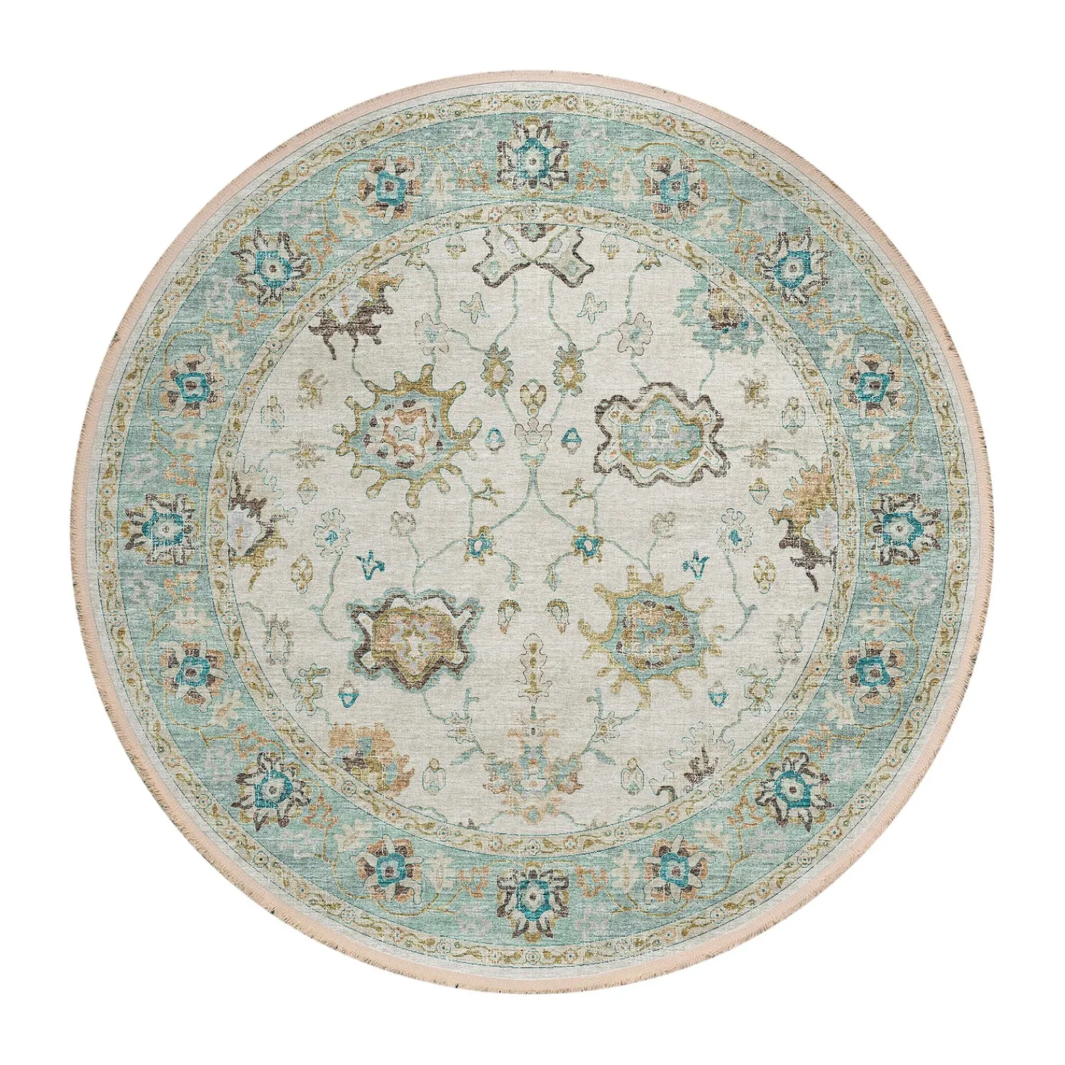 Plow & Hearth Area Rugs>Marietta Border Rug, 3' x 5'