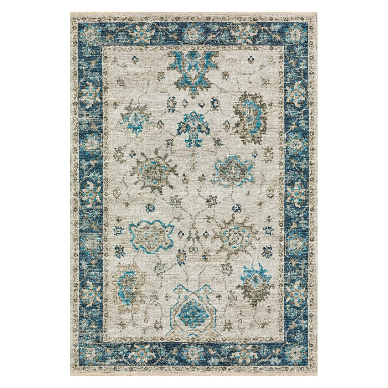 Plow & Hearth Area Rugs>Marietta Border Rug, 3' x 5'