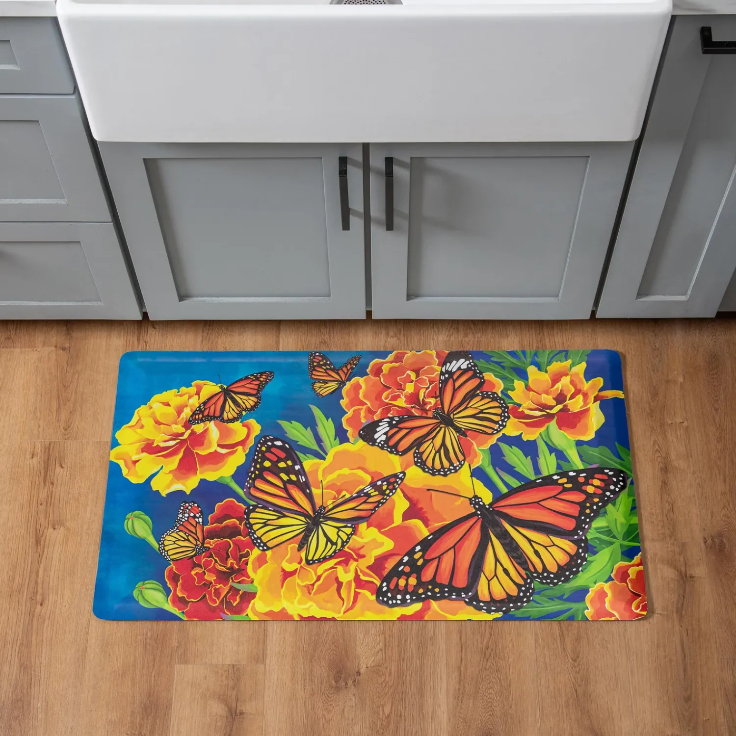 Plow & Hearth Anti-Fatigue Mats|Anti-Fatigue Mat>Mariposa Melody Anti-Fatigue Mat, 30" x 18"