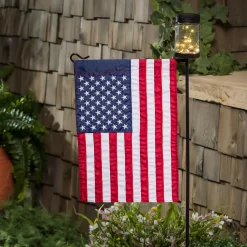 Plow & Hearth Solar Accents|Flag Accessories>Mason Jar Solar Garden Flag Stand, KD