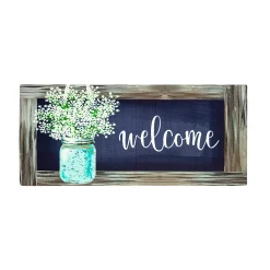 Plow & Hearth Interchangeable Mats>Mason Jar Welcome Sassafras Switch Mat