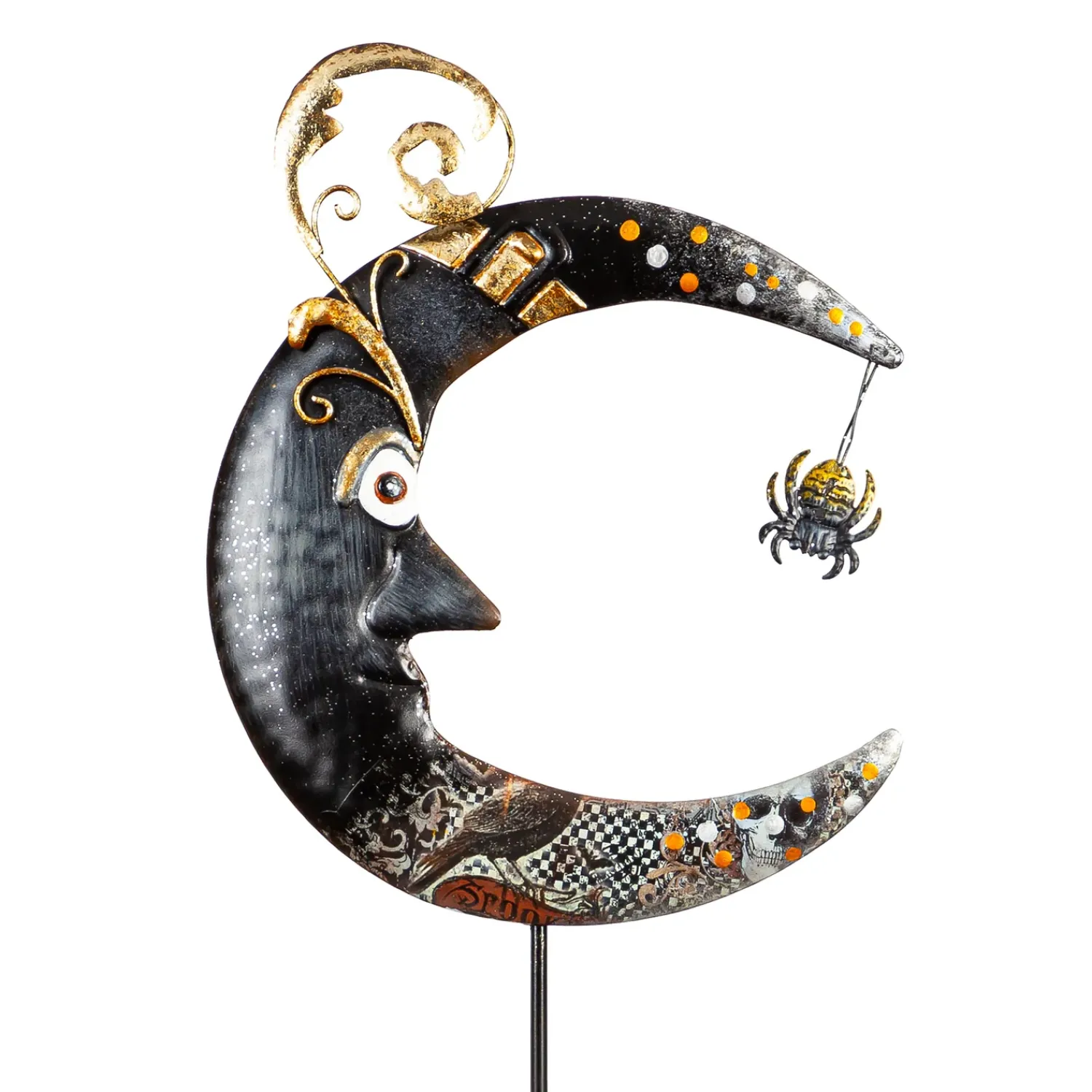 Plow & Hearth Garden Stakes>Master Moon Halloween Garden Stake