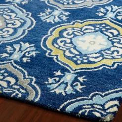 Plow & Hearth Area Rugs>Meadow Perennial Wool Rug, 5' x 7'9"