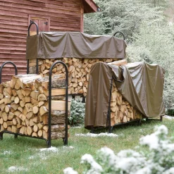 Plow & Hearth Outdoor Clean Up|Wood Storage & Wood Racks>Medium Heavy-Duty Steel Log Rack