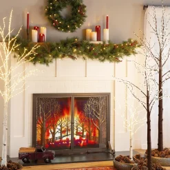 Plow & Hearth Lighted Trees & Garlands><noscript><img width=