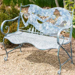 Plow & Hearth Outdoor Benches>Mermaid Metal Bench