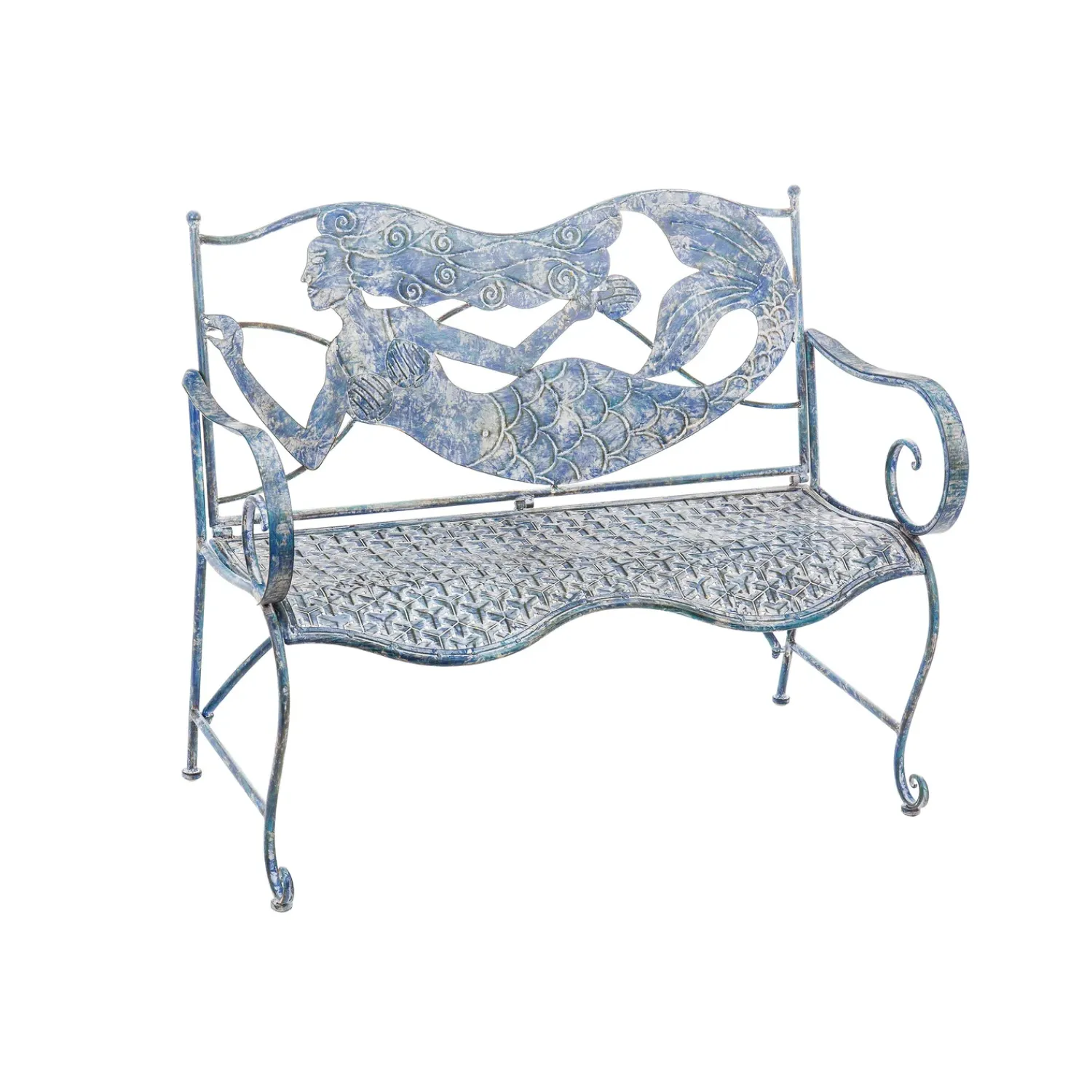Plow & Hearth Outdoor Benches>Mermaid Metal Bench