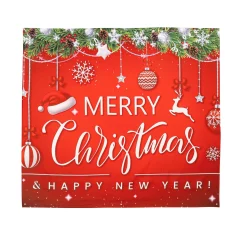 Plow & Hearth Bunting & Banners>Merry Christmas & Happy New Year Single Garage Door Cover