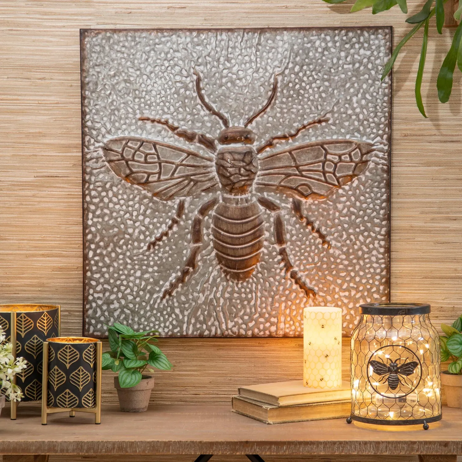 Plow & Hearth Wall Art>Metal Bee Wall Décor
