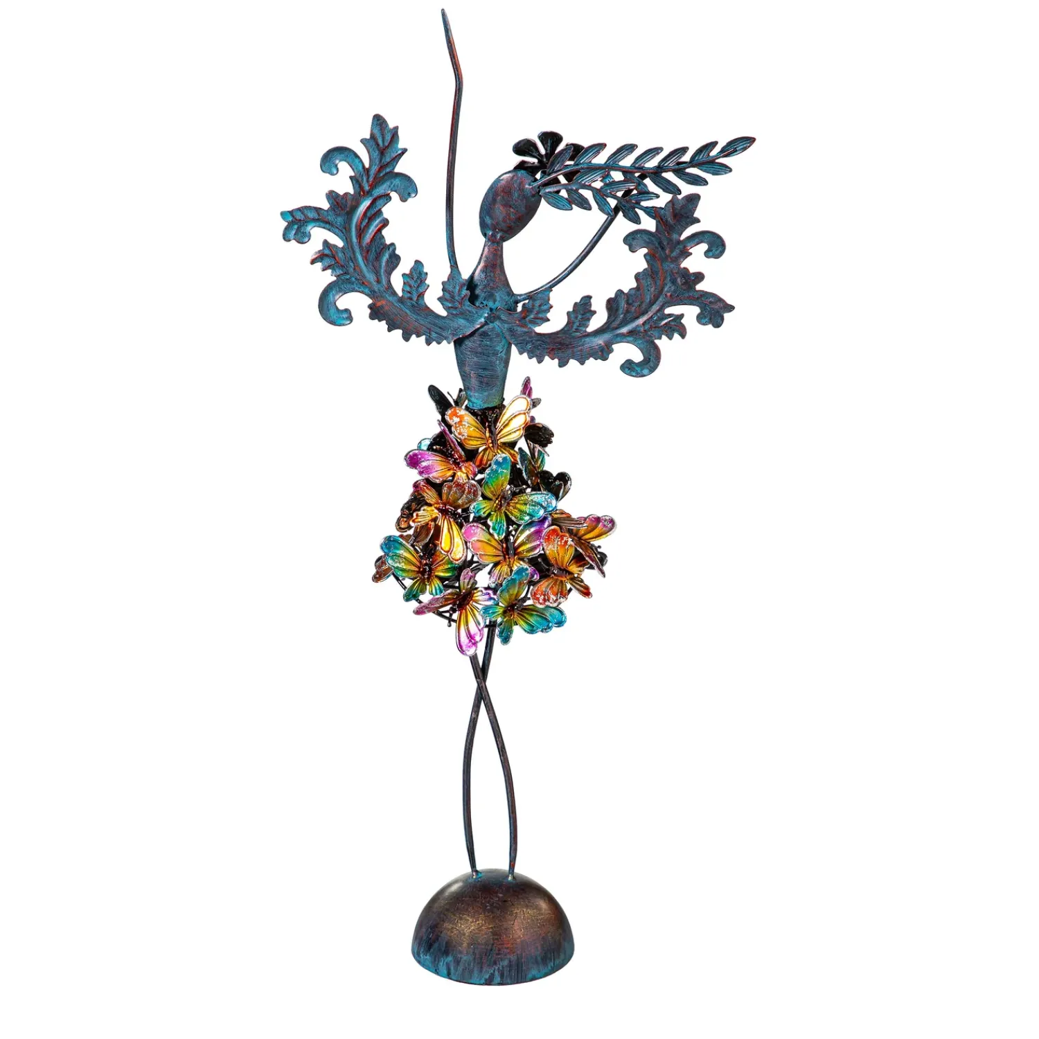 Plow & Hearth Garden Statues>Metal Butterfly Angel Statue, 19"H