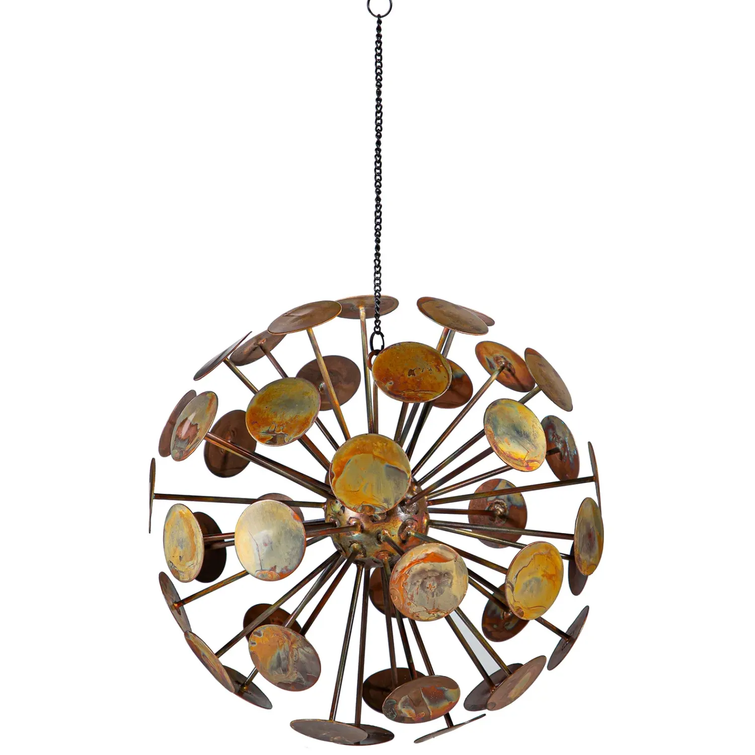 Plow & Hearth Gazing Balls>Metal Circles Decorative Garden Ball, 10"
