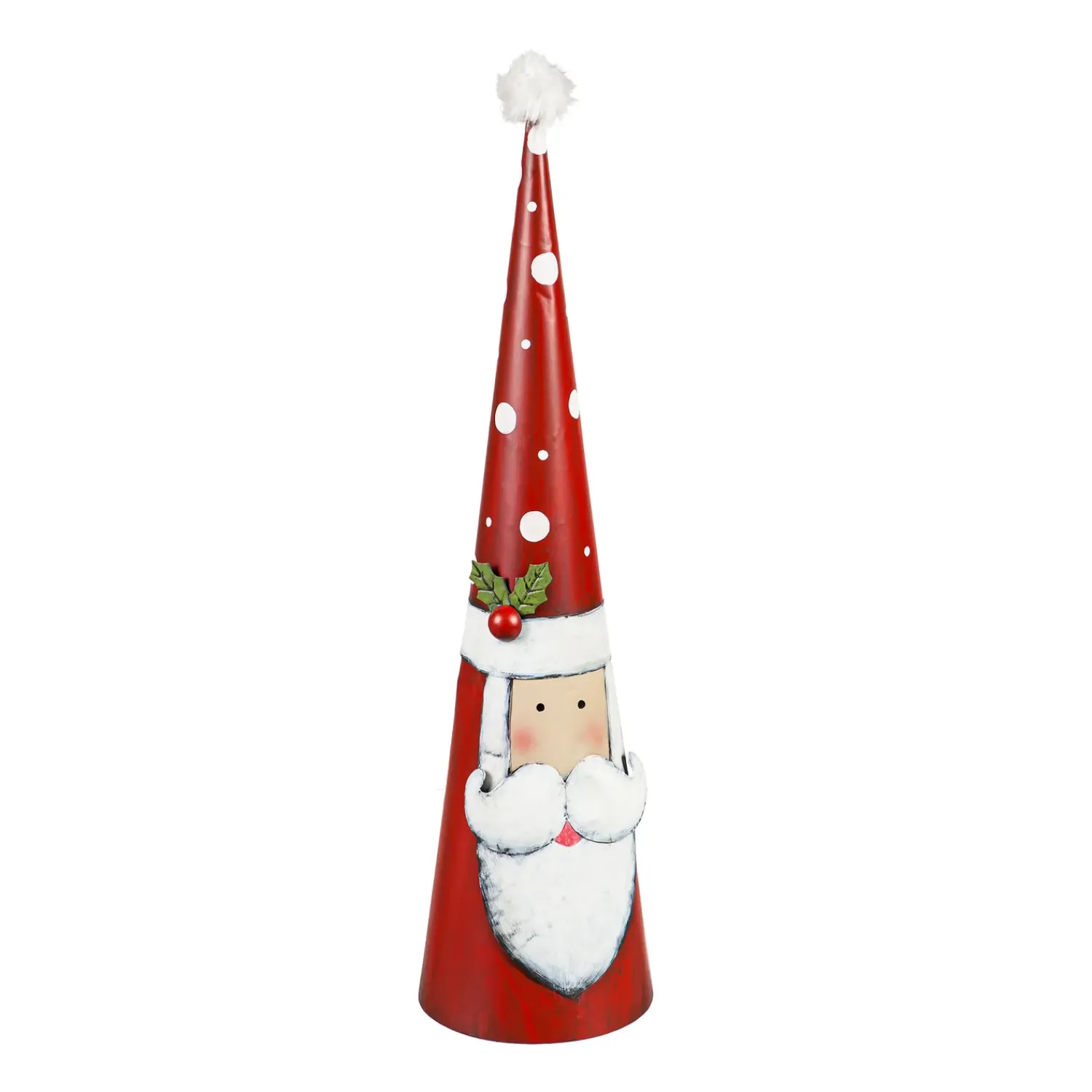 Plow & Hearth Garden Statues>Metal Cone-Shaped Holiday Characters, Set of 3