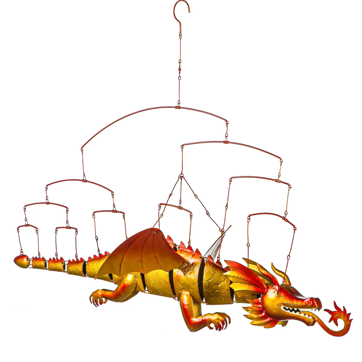 Plow & Hearth Wind Chimes & Mobiles>Metal Dragon Mobile