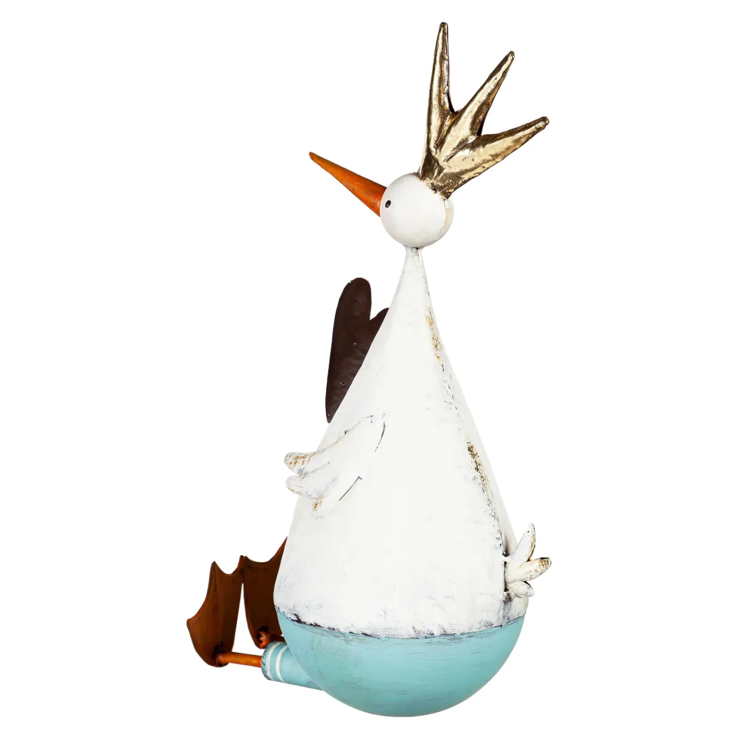 Plow & Hearth Garden Statues>Metal Duck With Heart Garden Statue