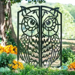 Plow & Hearth Garden Stakes|Arbors & Trellises>Metal Folding Owl Garden Trellis