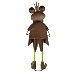 Plow & Hearth Garden Statues>Metal Frog with Trumpet Garden Statue