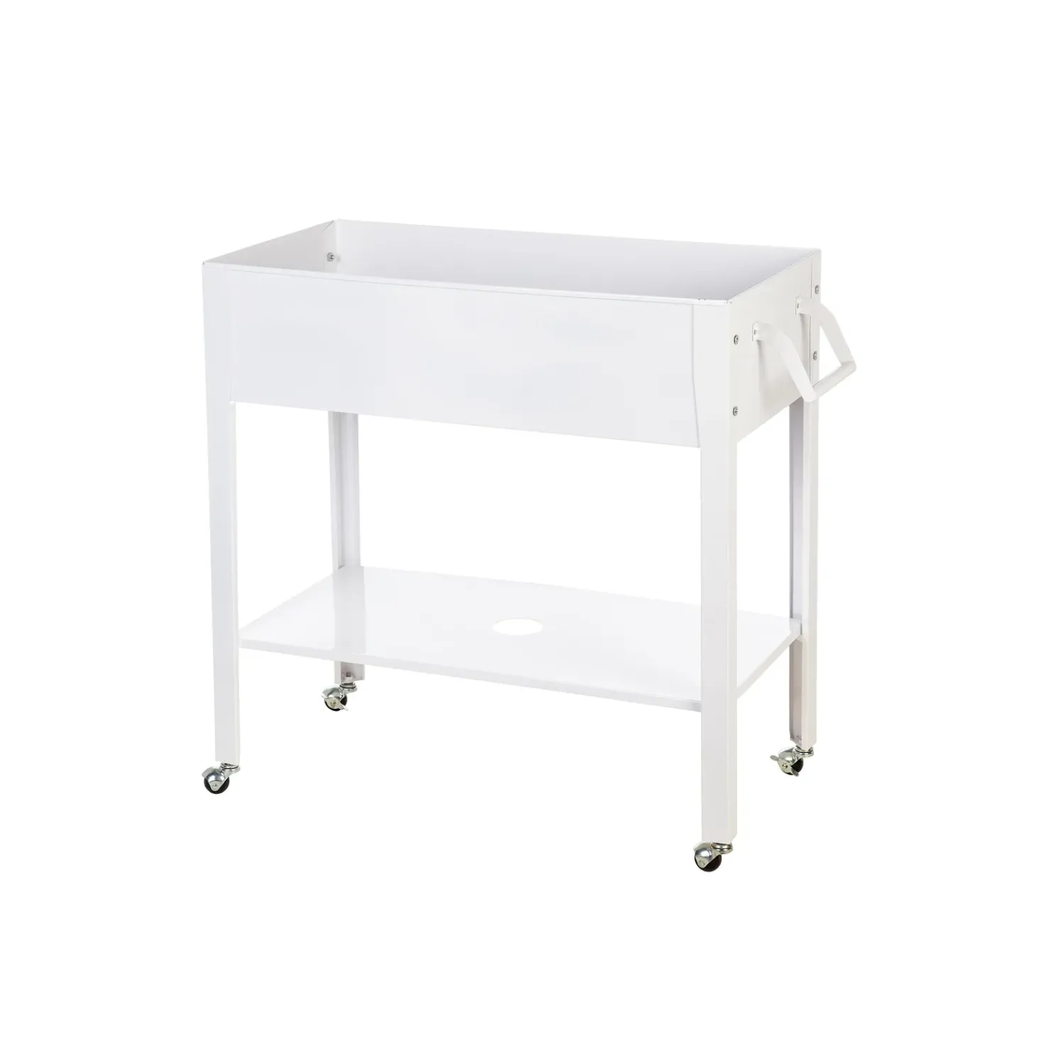Plow & Hearth Planters & Plant Stands>Metal Grow Table with Handle