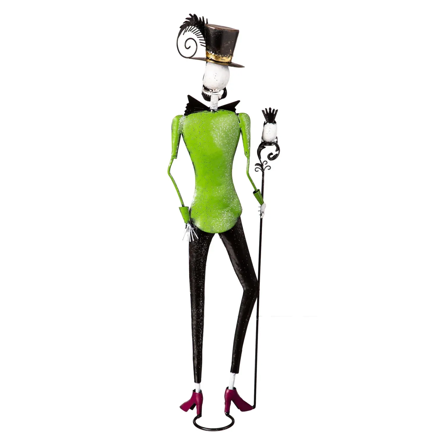 Plow & Hearth Garden Statues>Metal Halloween Skeleton Statues, Set of 2