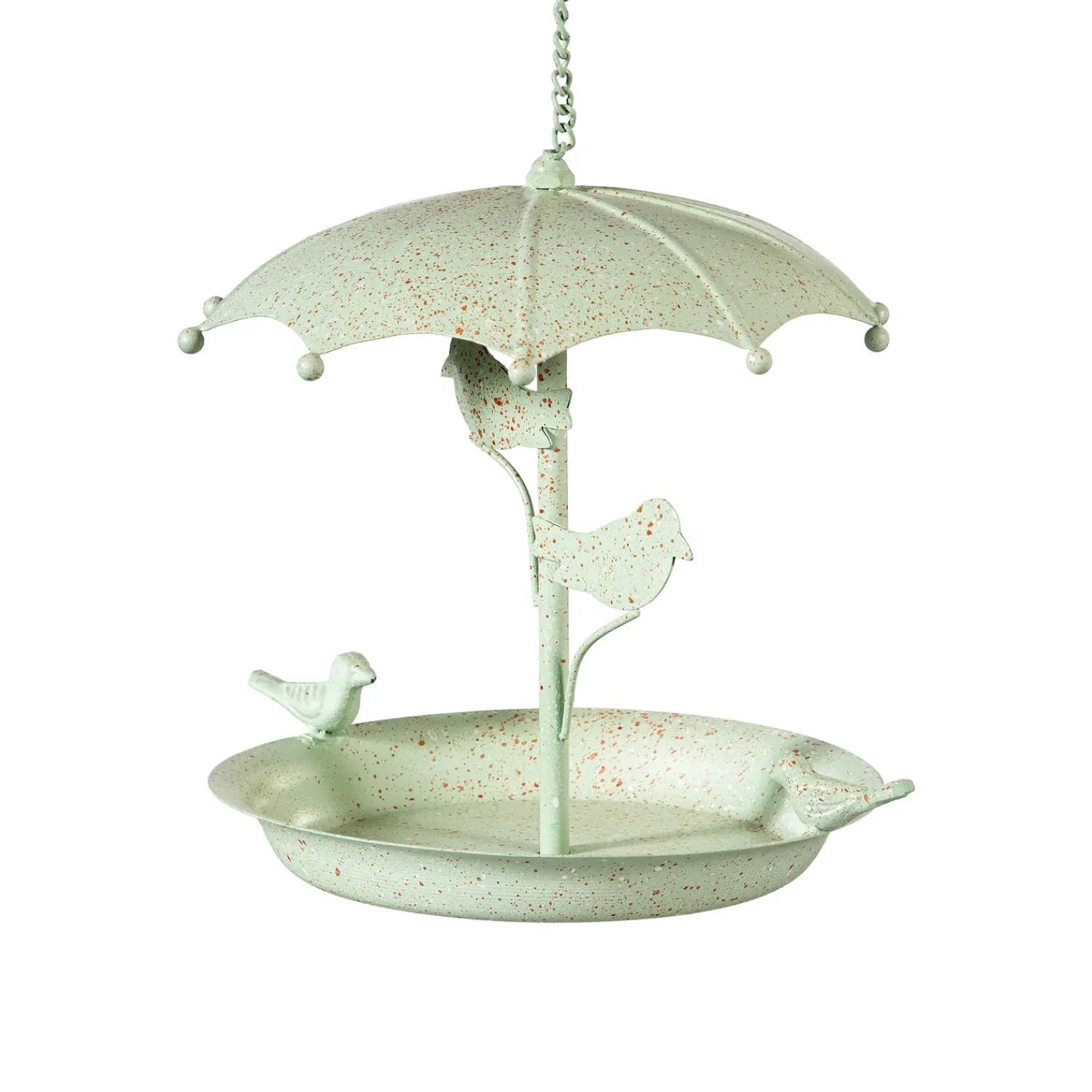 Plow & Hearth Bird Feeders>Metal Hanging Umbrella Bird Feeder