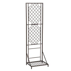 Plow & Hearth Arbors & Trellises>Metal Lattice Trellis with Planter Stand