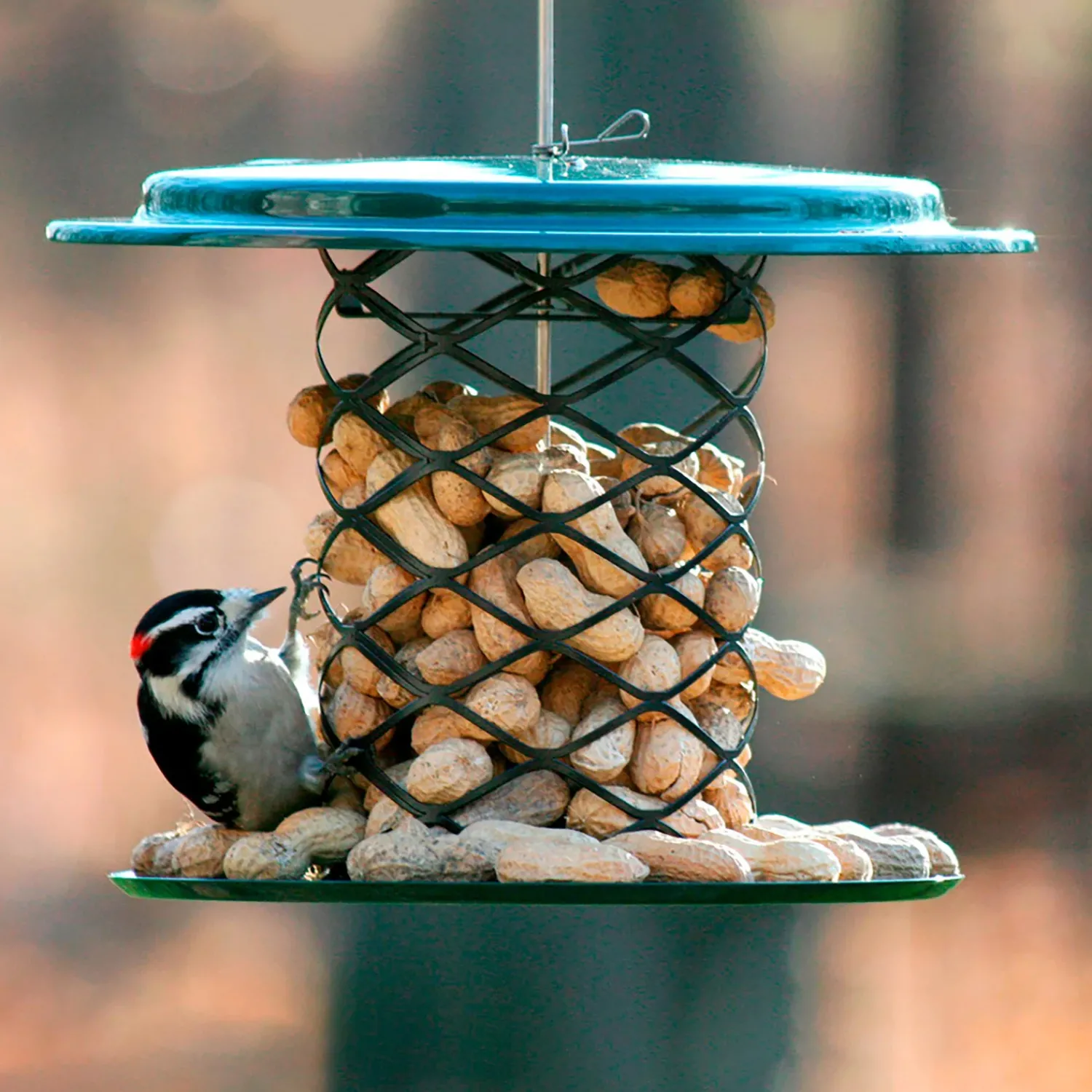 Plow & Hearth Bird Feeders>Metal Mesh Whole Peanut in Shell Bird Feeder