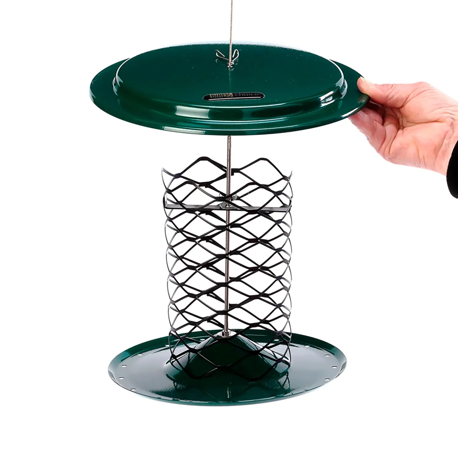 Plow & Hearth Bird Feeders>Metal Mesh Whole Peanut in Shell Bird Feeder