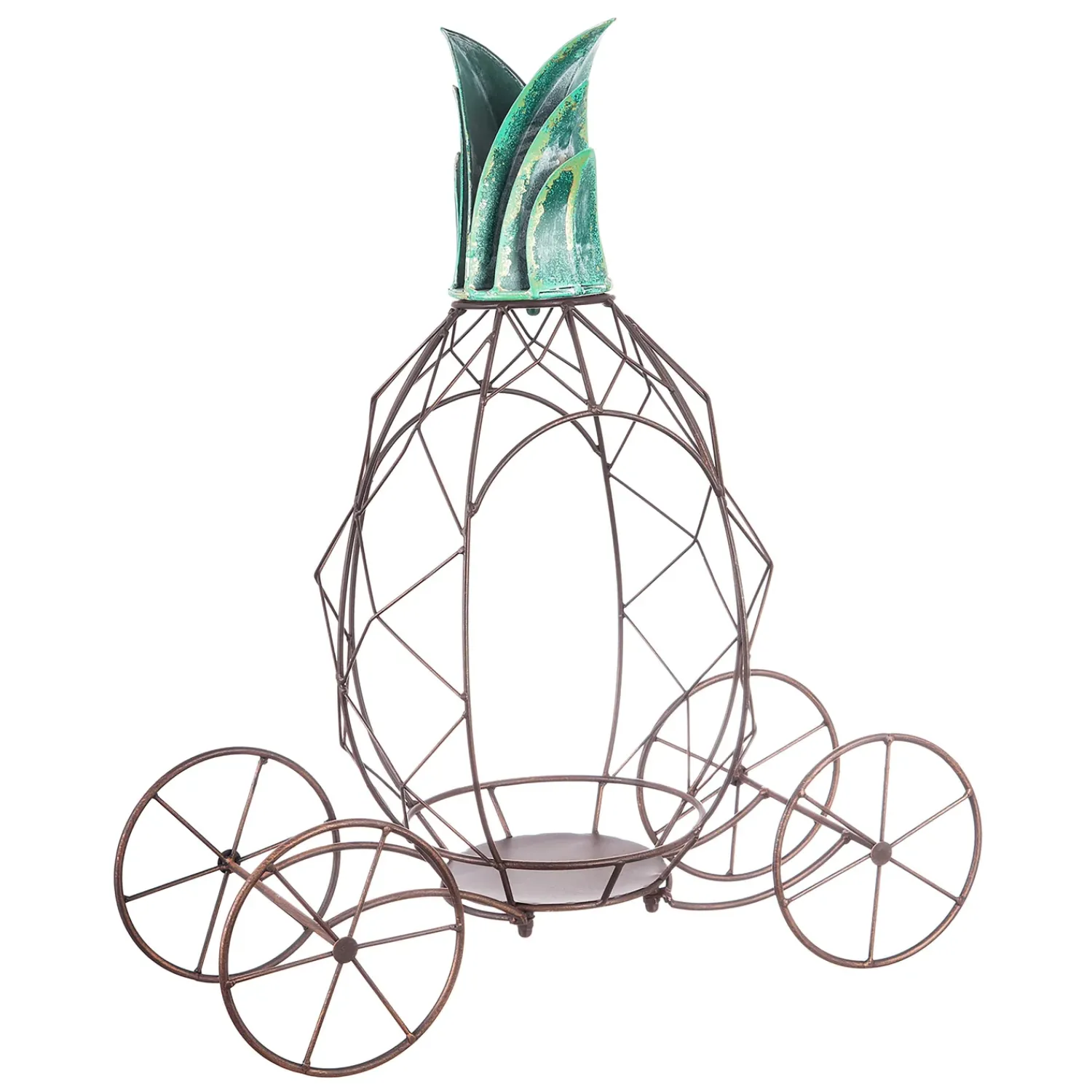 Plow & Hearth Planters & Plant Stands>Metal Pineapple Planter