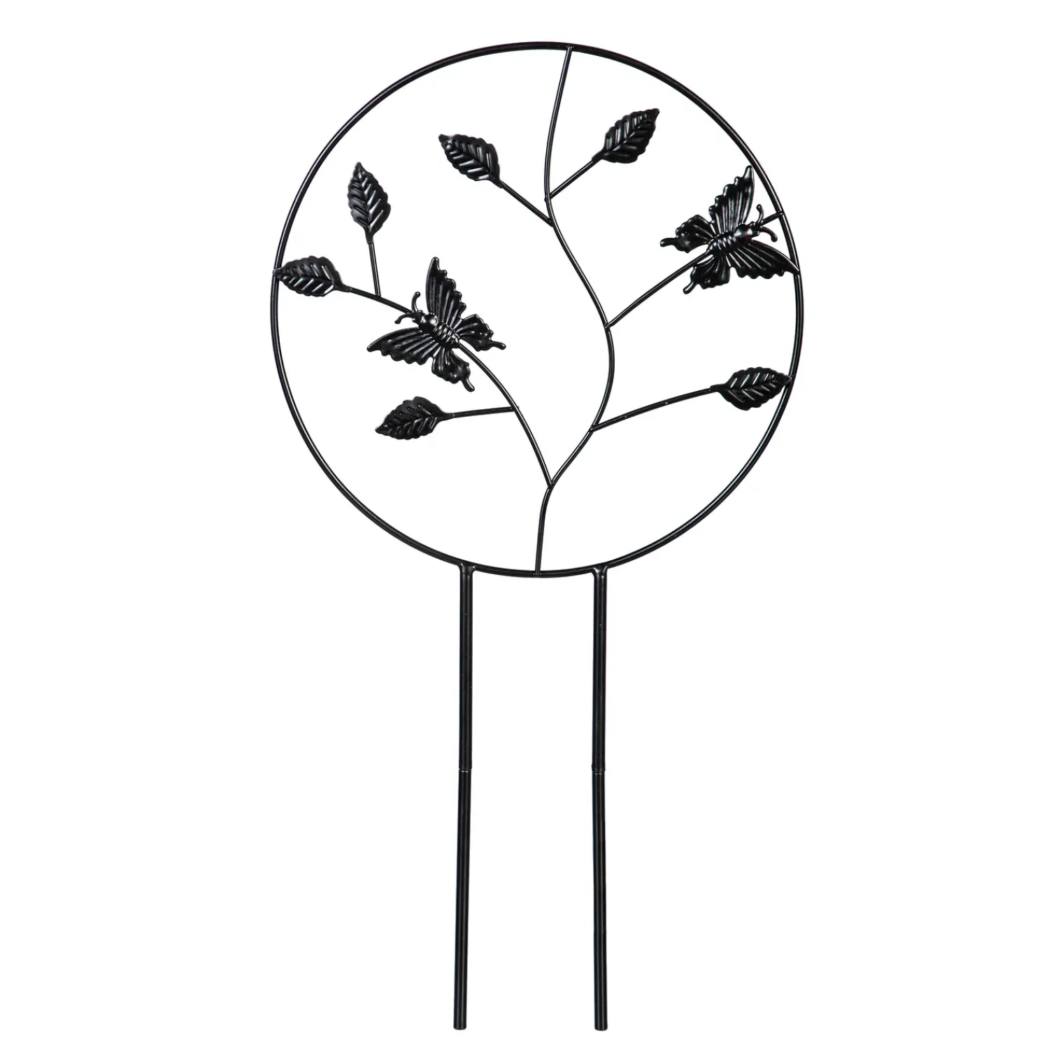 Plow & Hearth Arbors & Trellises>Metal Potted Trellis, Butterfly and Dragonfly